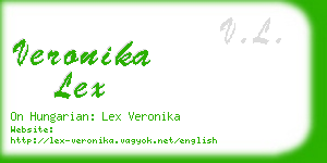 veronika lex business card